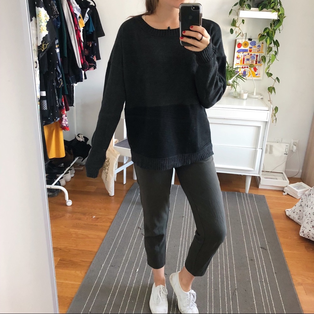 Hurley Sporty Grey + Black Oversized Sweaty